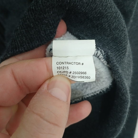 Calvin Klein Charcoal Hoodie with Logo Size L/G - Picture 7 of 9